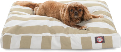 Majestic Pet Stripes Rectangle Medium Dog Bed Washable – Non Slip Comfy Pet Bed – Dog Crate Bed with Removable Washable Cover – Dog Kennel Bed for Sleeping, Polyester Fiber, Medium, Black29