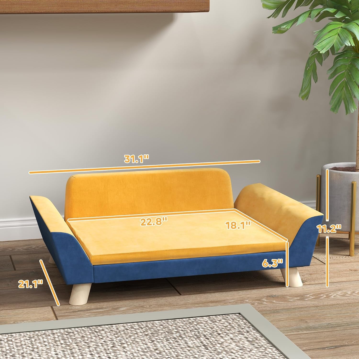 pawhut-dog-sofa-bed-pet-couch-for-small-dogs-with-soft-cushion-removable-washable-cover-elevated-dog-bed-couch-with-anti-slip-foot-pads-orange-pet-sofa-removable-washable-cover-elevated-pet-bed-couch-anti-slip-foot-pads