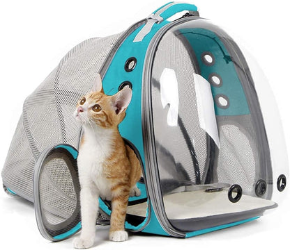 Expandable Pink Cat Backpack Carrier, Fit up to 12 Lbs, Space Capsule Clear Bubble Window Pet Carrier Backpack for Kitten Bunny Rabbit and Small Puppy9