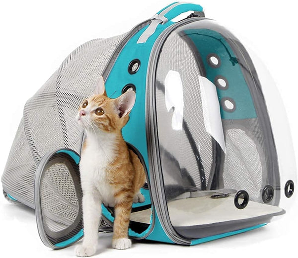 Expandable Pink Cat Backpack Carrier, Fit up to 12 Lbs, Space Capsule Clear Bubble Window Pet Carrier Backpack for Kitten Bunny Rabbit and Small Puppy9
