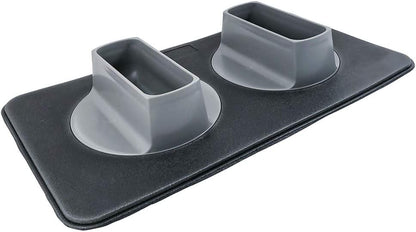 Ear Clear Dog Bowl and Mat Set, No Spill Food and Water Bowls with Mat, Perfect Feeding Tray Set for Long Eared Dog or Breeds, No Mess Dog Bowl 36 Oz Feeder Bowl Set, Hounds, Cocker Spaniels, Setters1