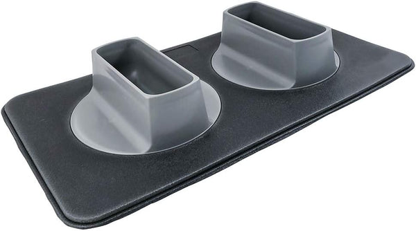 Ear Clear Dog Bowl and Mat Set, No Spill Food and Water Bowls with Mat, Perfect Feeding Tray Set for Long Eared Dog or Breeds, No Mess Dog Bowl 36 Oz Feeder Bowl Set, Hounds, Cocker Spaniels, Setters1