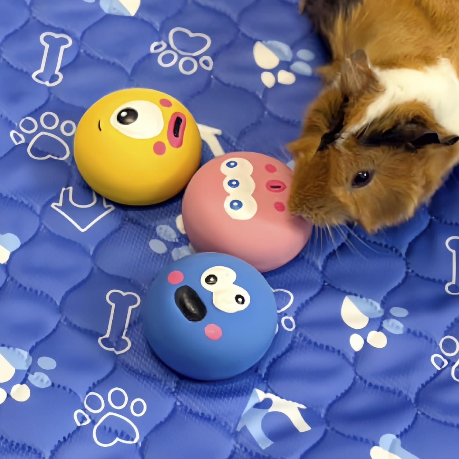 besnew-natural-rubber-squeaker-toys-for-ferret-high-elasticity-ferret-latex-squeaker-balls-3-pack-tough-teething-toys-big-eyes-printed-toy-ball-for-small-dogs-easy-to-clean