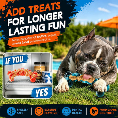 WOWBALA Dog Toys for Aggressive Chewers,Indestructible Dog Chew Toy | Tough Nylon, Not Easy to Bite Break, Long Lasting Fun, Teeth Cleaning for Medium & Large Dogs,2 Pack5