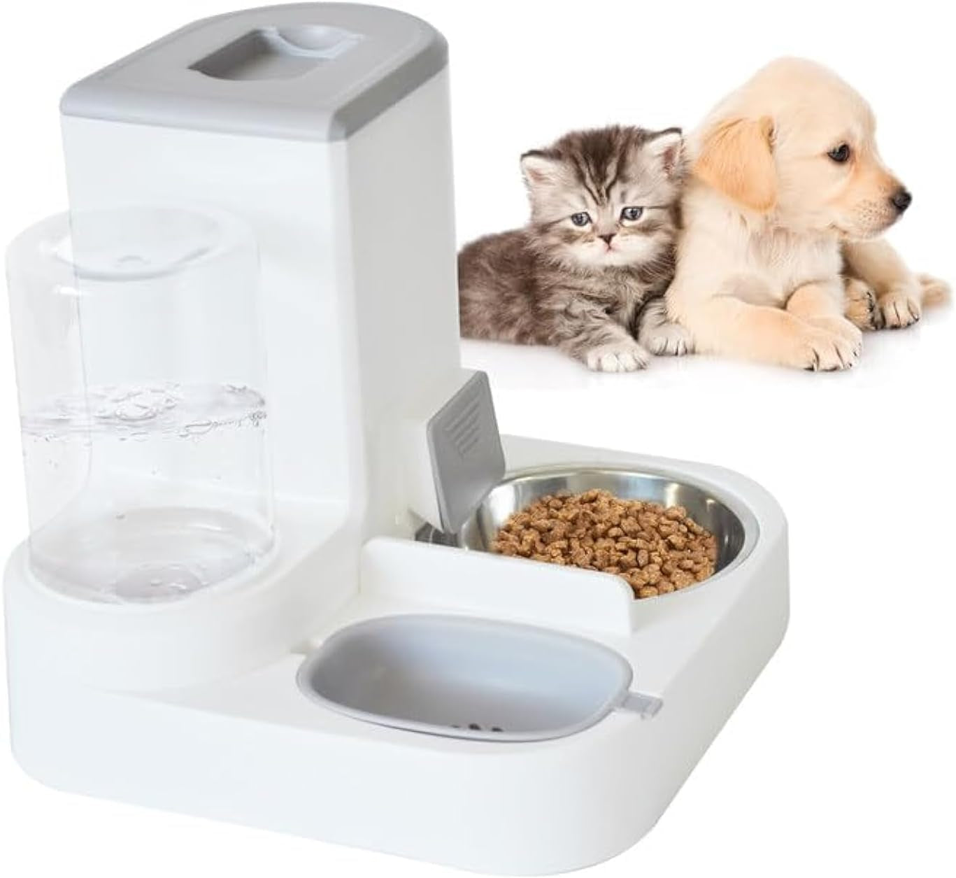 2-in-1-automatic-cat-feeder-water-dispenser-gravity-pet-feeder-stainless-steel-food-water-bowl-all-in-one-large-capacity-self-feeding-for-cats-dogs-small-medium-petsgreen