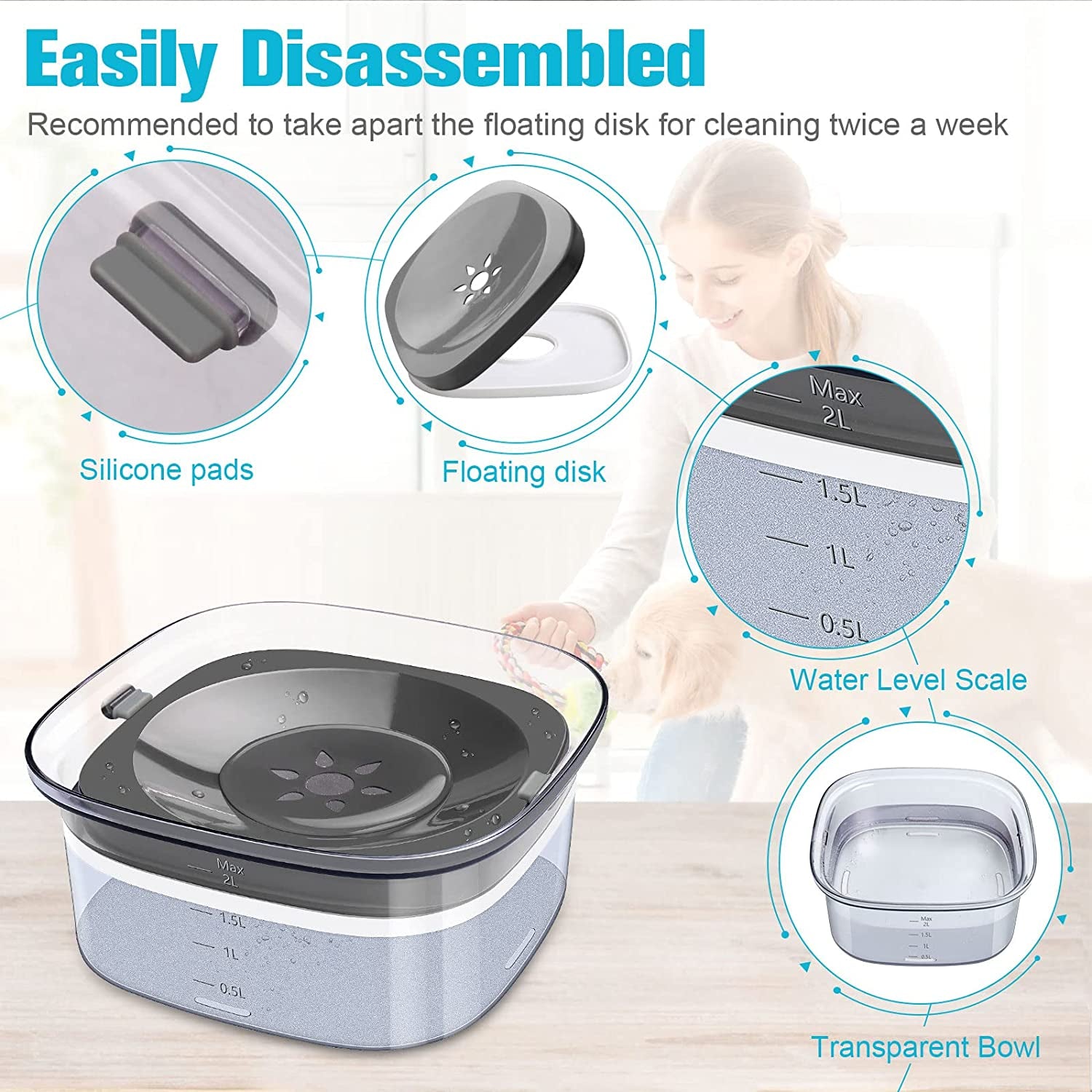 upsky-70oz-dog-water-bowl-2l-no-spill-dog-bowls-large-capacity-spill-proof-slow-water-feeder-no-splash-pet-water-dispenser-vehicle-carried-travel-slow-drinking-bowl-for-messy-drinkers