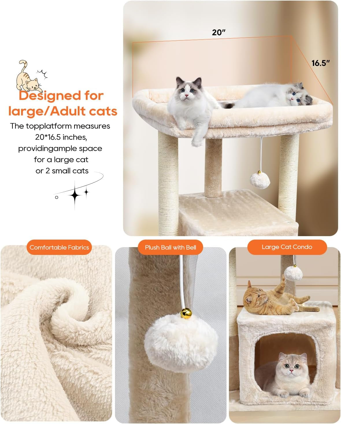 syandlvy-27-cat-tree-for-indoor-cats-activity-tower-with-scratching-posts-modern-kitten-condo-with-plush-perch-hanging-ball-for-play-beige