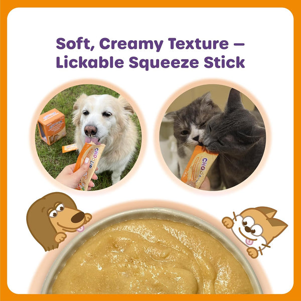 Choolip Squeeze Vita Stick Lickable Cat and Dog Treats – 20-Pack of 40G – Real Fish Puree with Multivitamins & Postbiotics – Hydrating, Gut & Immune Support – Large Breeds & Multi-Pet Homes8