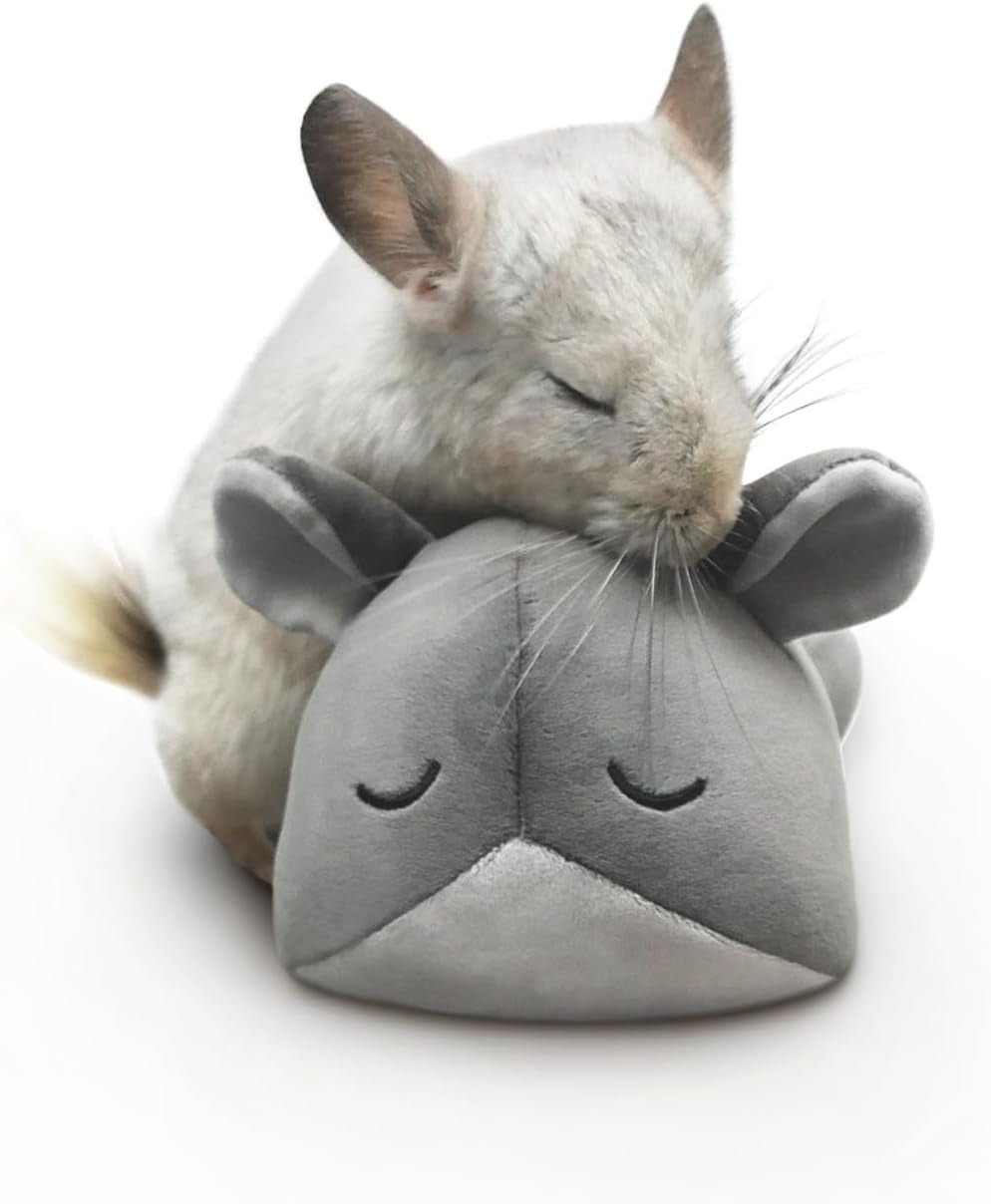 paw-inspired-chinchilla-cuddler-plush-accessory-toy-for-pets-9-inch-gray-bonding-for-chinchillas-guinea-pigs-hamsters-rats-ferrets-hedgehogs-sugar-gliders-small-animals