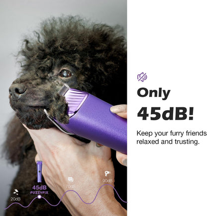 Professional Dog Grooming Clipper with 5-In-1 Replacement Blade | Adjustable Blade Cordless Pet Grooming Kit 2 Speed Trimmer Hair Shaver with Detachable Metal Combs Nova for Animal Horse7