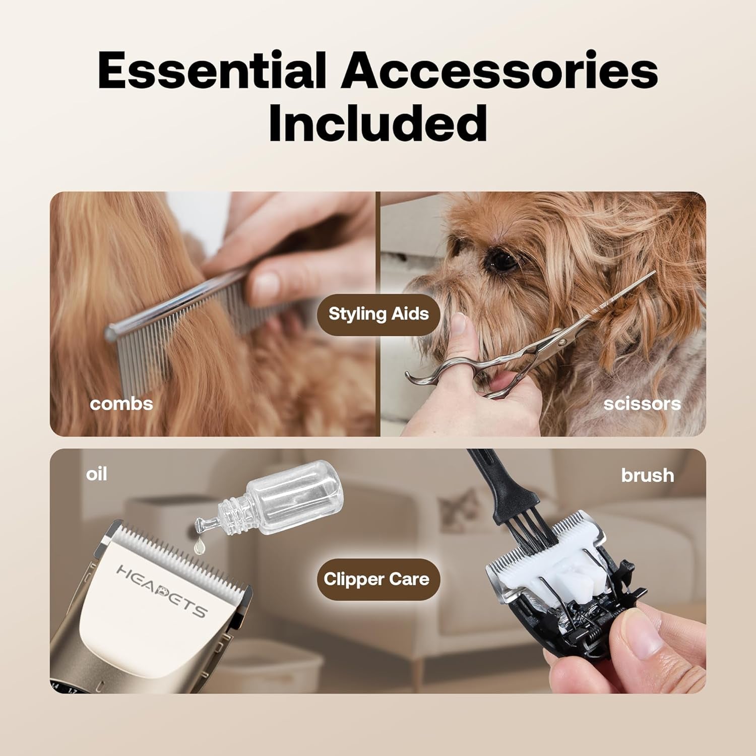 heapets-dog-grooming-clippers-low-noise-electric-quiet-adjustable-clipper-comb-rechargeable-cordless-dog-hair-clippers-for-dogs-cats-pets-gold