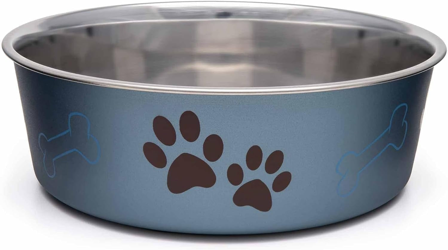 loving-pets-bella-dog-bowls-stainless-steel-dog-cat-bowls-spill-proof-dog-food-bowl-cat-bowl-puppy-essentials-pet-supplies-great-for-home-travel-medium-20-35-lbs-blueberry