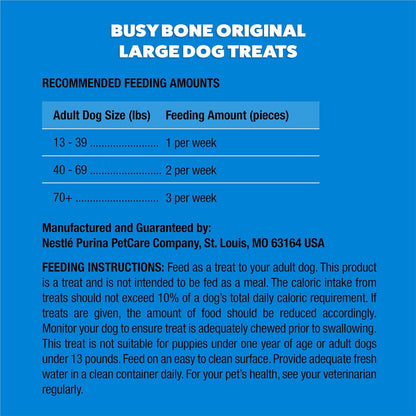 Purina Busy Bone Adult Dog Chew Bone Treats, Original - 10 Ct. Pouch8