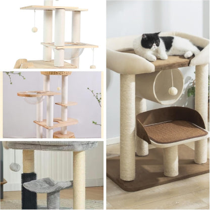 4 PCS M8 Cat Scratching Post Replacement,15.7Inch Sisal Pole Cat Tree Replacement Post with Screws,Diy Scratcher Scratching Post Replacement, Pad, Crafts Gardening Hammock Home Decorating8