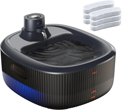 WOPET Dog Water Fountain for Large Dogs, 6L/205Oz/1.6Gal Automatic Dog and Cat Water Fountain, Pet Water Dispenser with 2 Filters, Ultra-Quiet Pump, Great for Large Dogs Cats and Multi-Pet Home10