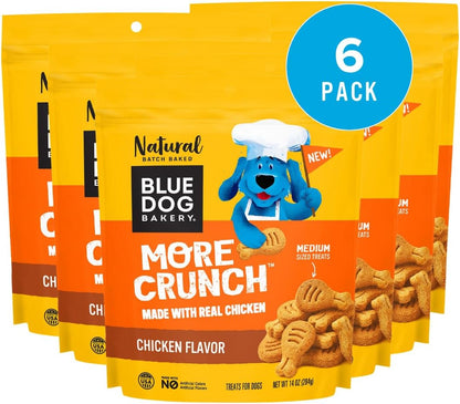 Blue Dog Bakery Natural Dog Treats, More Crunch Large, Assorted Flavors, 18Oz Box, 1 Box20