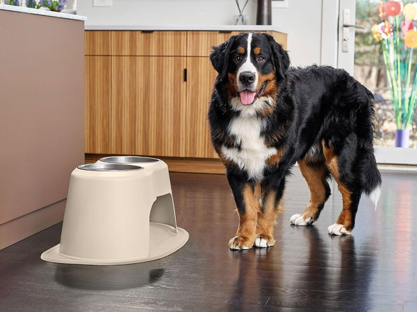 Weathertech Double High Pet Feeding System - Elevated Dog/Cat Bowls - 8 Inch High Dark Grey (DHC3208DGDG)3