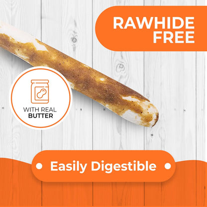 Canine Naturals Rawhide Free Peanut Butter Dog Chews, Sticks, 40 Count | 100% Rawhide Free, Made with Real Peanut Butter, All-Natural, Easily Digestible, 5 in Sticks, Dog Treats, Bulk Value Pack2