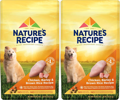 Nature′S Recipe Chicken, Barley & Brown Rice Recipe Dry Dog Food, 24 Lb. Bag11