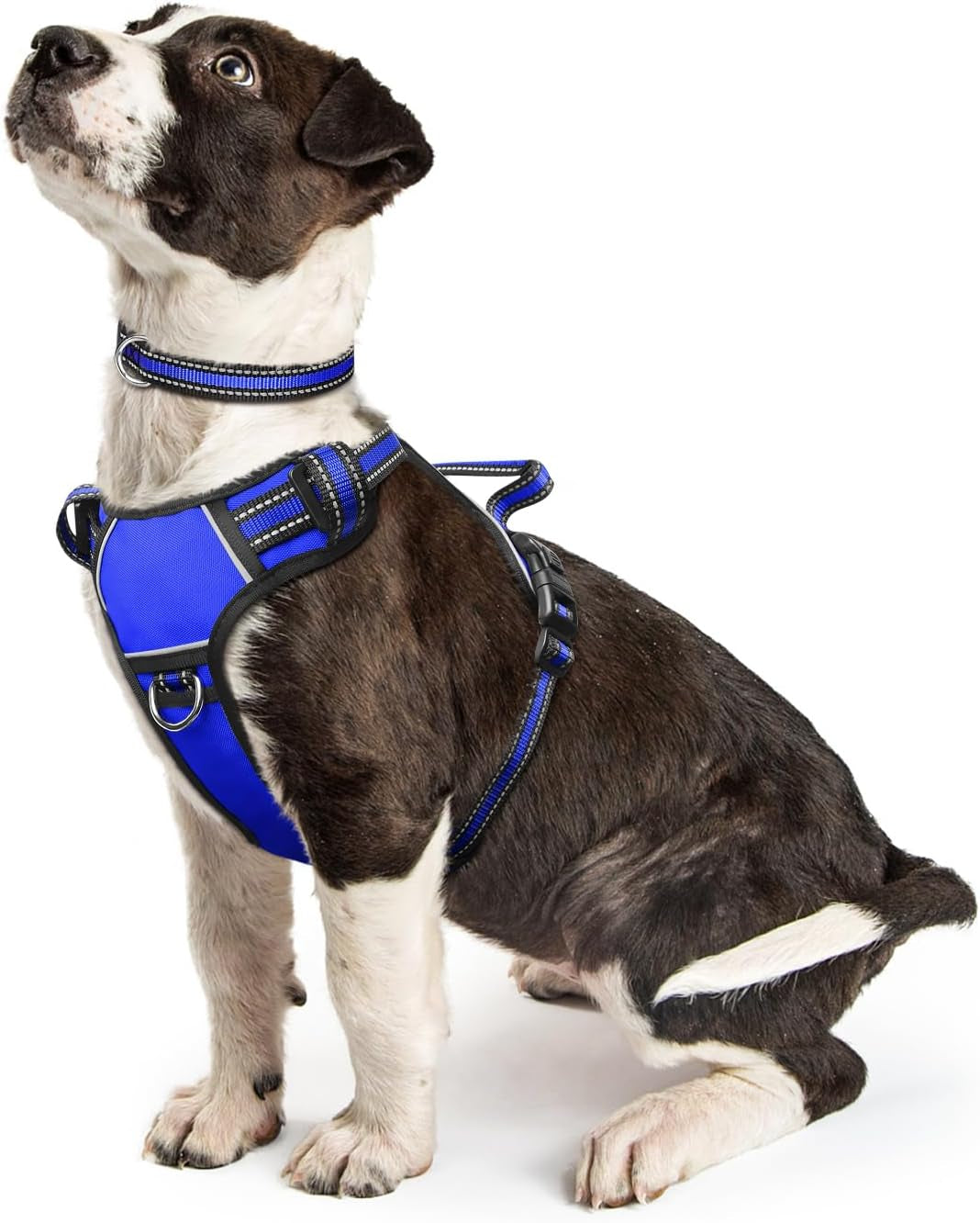 dog-harness-no-pull-pet-harnesses-with-dog-collar-adjustable-reflective-oxford-outdoor-vest-front-back-leash-clips-for-small-medium-large-extra-large-dogs-easy-control-handle-for-walking