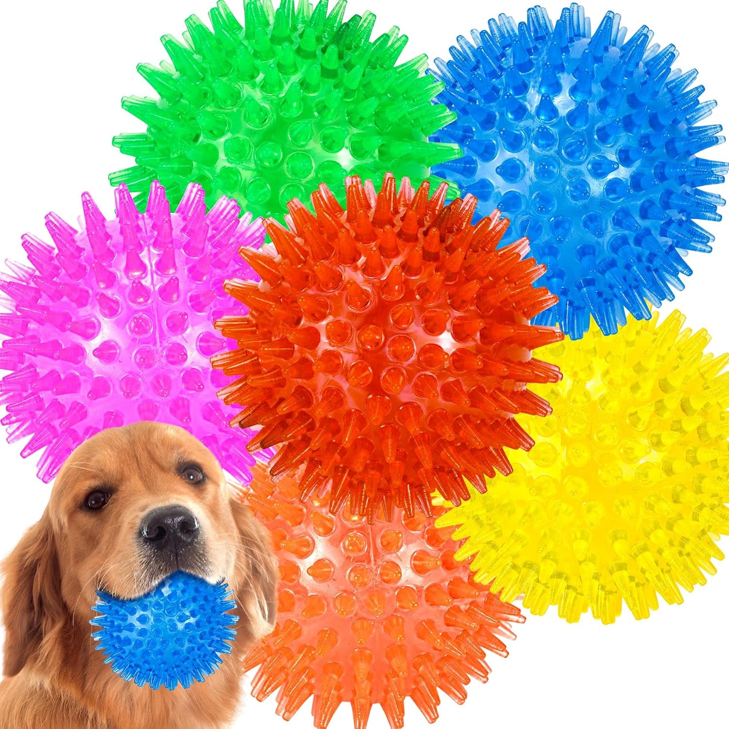 lechong-4-pack-large-squeaky-dog-balls-4-5-rubber-spiky-dog-balls-for-large-medium-aggressive-chewers-teeth-cleaning-chew-toy-for-training-boredom-buster