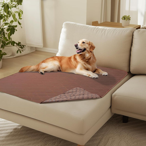 Luciphia 100% Waterproof Couch Cover Blanket for Dogs Anti-Slip Pet Couch Protector Sofa Mat Puppy Cat Blanket with Non-Slip Bottom, Navy Blue, 30X70 Inch27