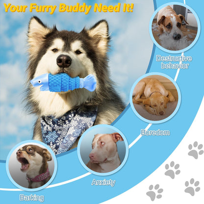 Wintour Tough Dog Toys for Aggressive Chewers, Indestructible Dog Chewers for Medium & Large Breeds, Squeaky Durable Chew Toys to Keep Them Busy, Reduce Boredom, Teeth Cleaning, Bacon Flavor2