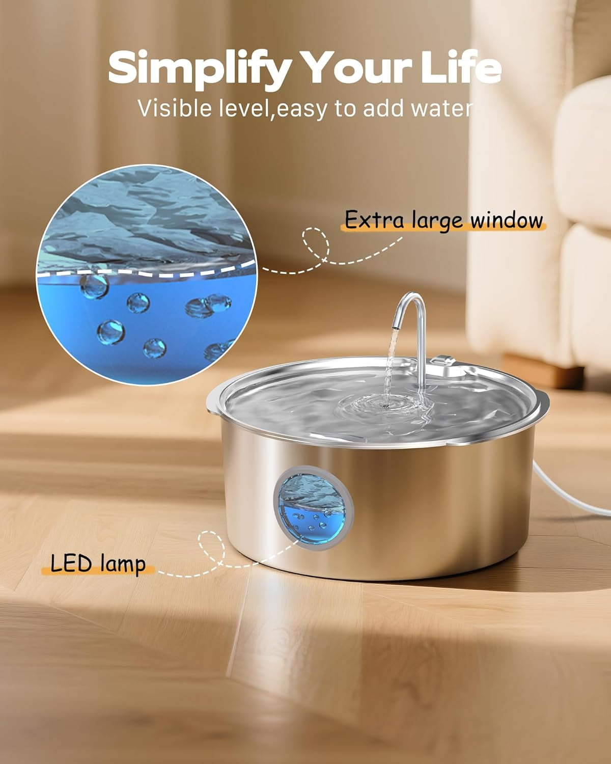 dog-water-fountain-for-large-dogs-stainless-steel-dog-fountain-water-bowl-3-2gal-406oz-12l-super-quiet-big-cat-water-fountain-with-visual-water-level-great-for-large-dogs-cats-and-multi-pet-home