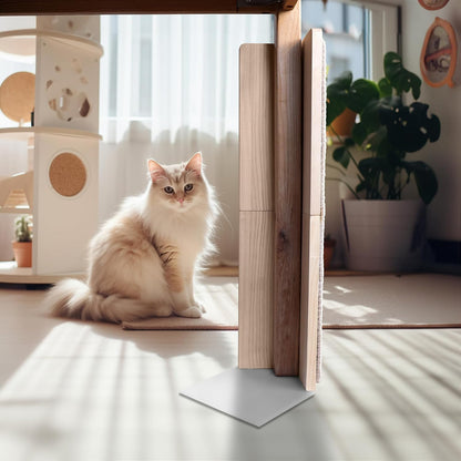 Couch Corner Scratching Post W/Replaceable Scratch Pad - Stylish Indoor Cat Scratcher - Cat Scratching Board Furniture Protector- Scratch Post for Feline Fun & Satisfaction8