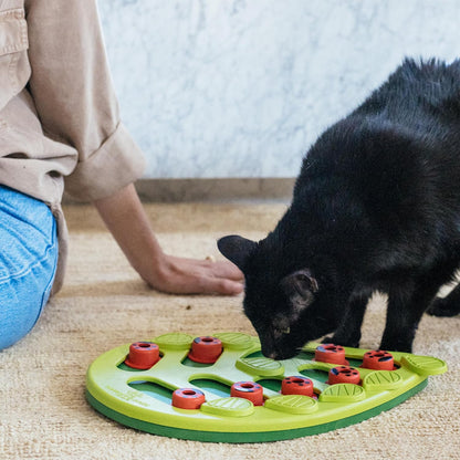 Catstages Nina Ottosson Buggin’ Out Puzzle & Play Cat Puzzle Feeder – Interactive Treat Game for Indoor Cats, Level 2 Slow Feeder Enrichment Toy, 13.9" X 11.5"8