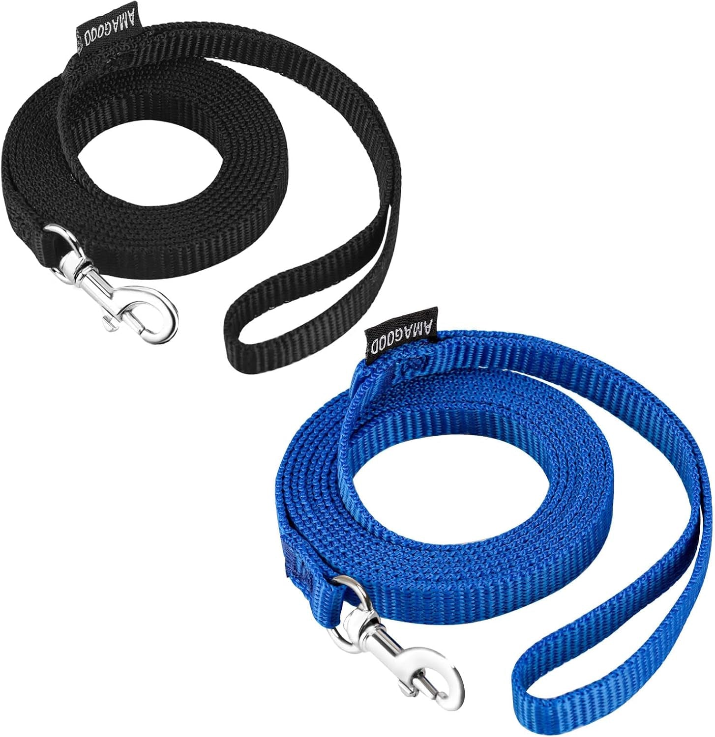 amagood-6-ft-puppy-leash-strong-traditional-style-with-easy-to-use-collar-hook-great-for-small-medium-and-large-dogs-5-8in-x-6-ft-purple