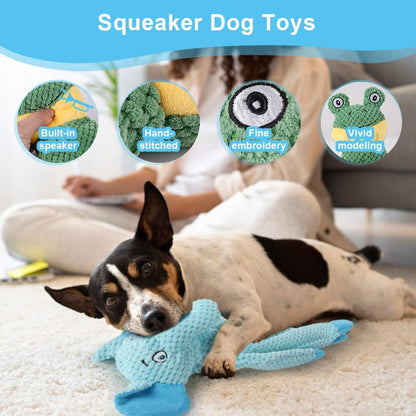 Dog Squeak Toys for Small, Medium, Large Dogs, Durable Chew Toy for Teething and Chewing, Tough Interactive Puppy Toy, 5-Pack, for Dogs4