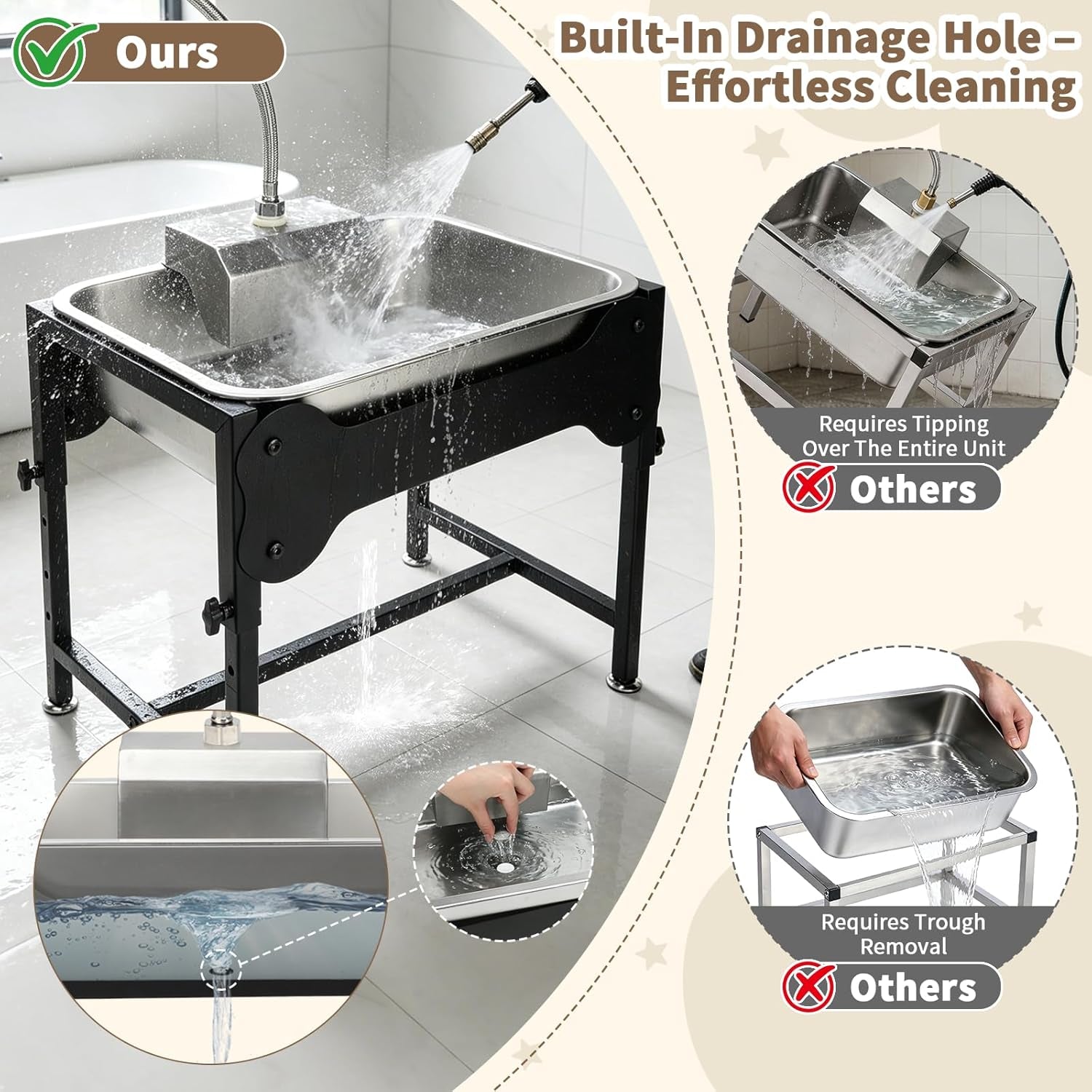 yuepet-dog-water-bowl-dispenser-automatic-3-gallon-elevated-dog-bowl-auto-fill-float-valve-4-adjustable-heights-3-gallon-capacity-stainless-steel-bowl-outdoor-use-dogs-sheep-and-goats