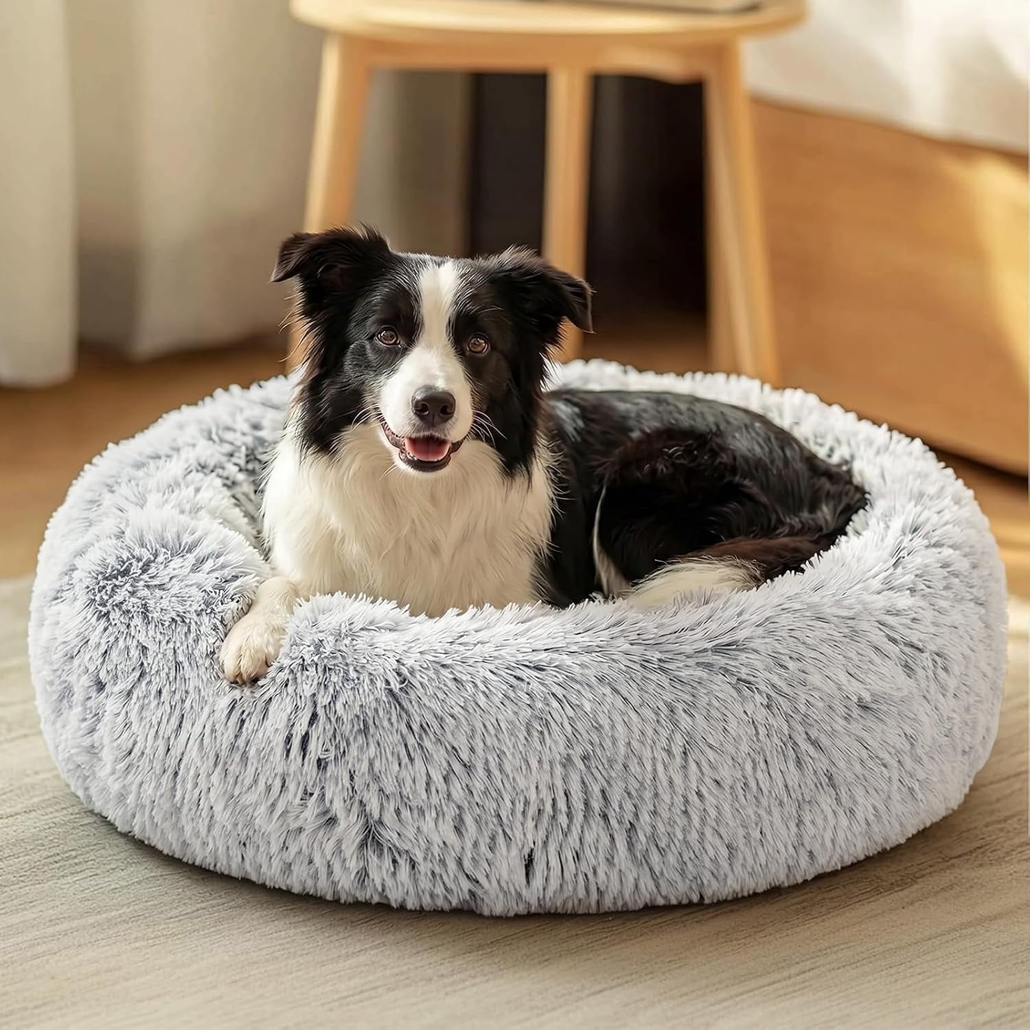 jollyvogue-small-dog-bed-calming-soft-anti-anxiety-donut-cat-bed-washable-round-fluffy-cushion-for-small-and-medium-pets-20