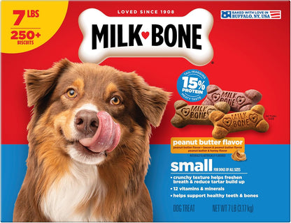 Milk-Bone Peanut Butter Flavor Dog Biscuits, Naturally & Artificially Flavored, 7 Lb. Box9