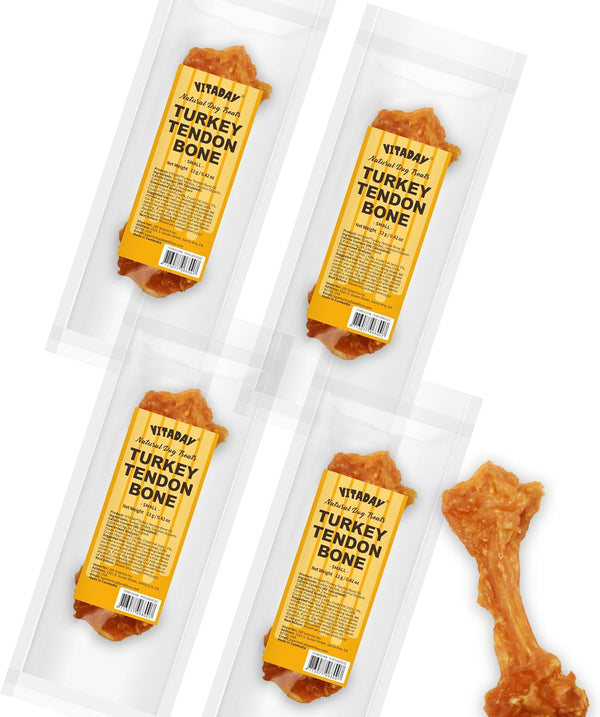 VITADAY Turkey Tendons for Dogs, All Natural, Healthy Dog Treats, Long Lasting, Hypoallergenic Dog Chews, Rawhide Free, Usa-Sourced, for Small Dogs, Strips, 3 Oz Pack | Long-Lasting Dog Training Treats, Rawhide-Free Made of Usa-Sourced Turkey9