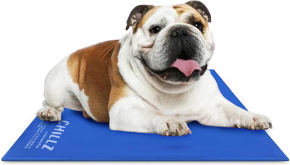 The Green Pet Shop Chillz Gel Mat, Large - Pressure-Activated Cooling Pad for Pets 25-50 Lbs - Non-Toxic, No Water or Refrigeration Needed - Ideal for Home, Travel & Crates1