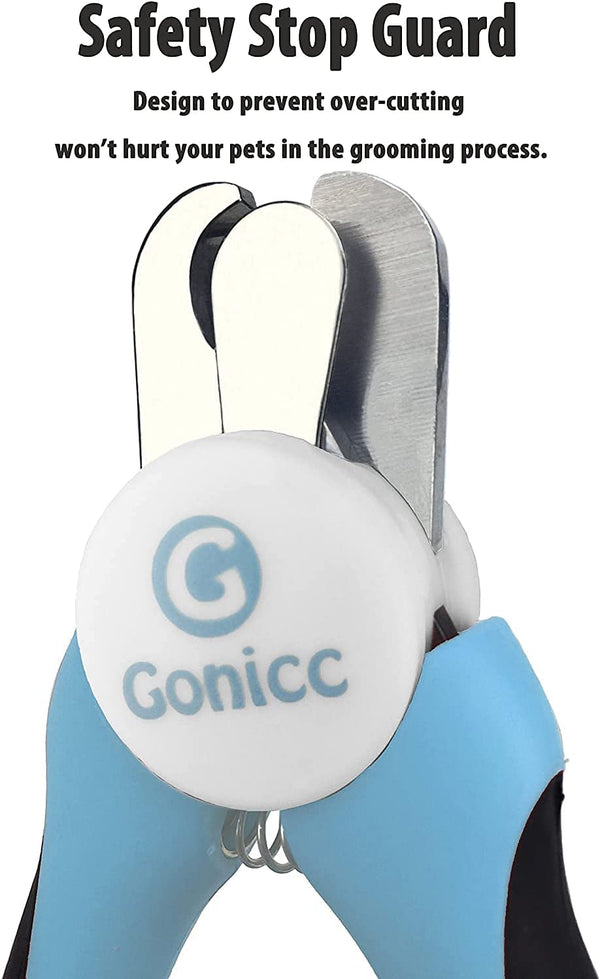 Gonicc Professional Dog & Cat Pets Nail Clippers & Trimmers | with Safety Guard to Avoid Overcutting, Free Nail File, Razor Sharp Blade - Professional Grooming Tool for Pets3