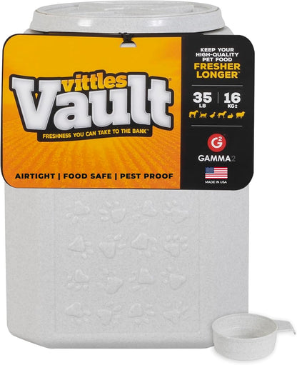 Gamma2 Vittles Vault Pet Food Storage Containers - Sealed Dog and Cat Food Storage Container, Fits up to 25Lbs, Made in the USA - [12"L X 13.75"H] | Made in USA, 12 Inch Long by 13.75 Inch Tall, Airtight Lid Keeps Kibble Fresh and Pests Out, a Durable Pantry Bin Design9