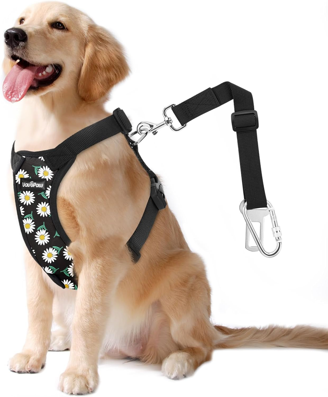 vavopaw-dog-seat-belt-vest-harness-for-car-2-in-1-seatbelt-buckle-soft-breathable-mesh-adjustable-buckle-nylon-heavy-duty-pet-safety-seat-belts-for-small-medium-large-pets-black-l