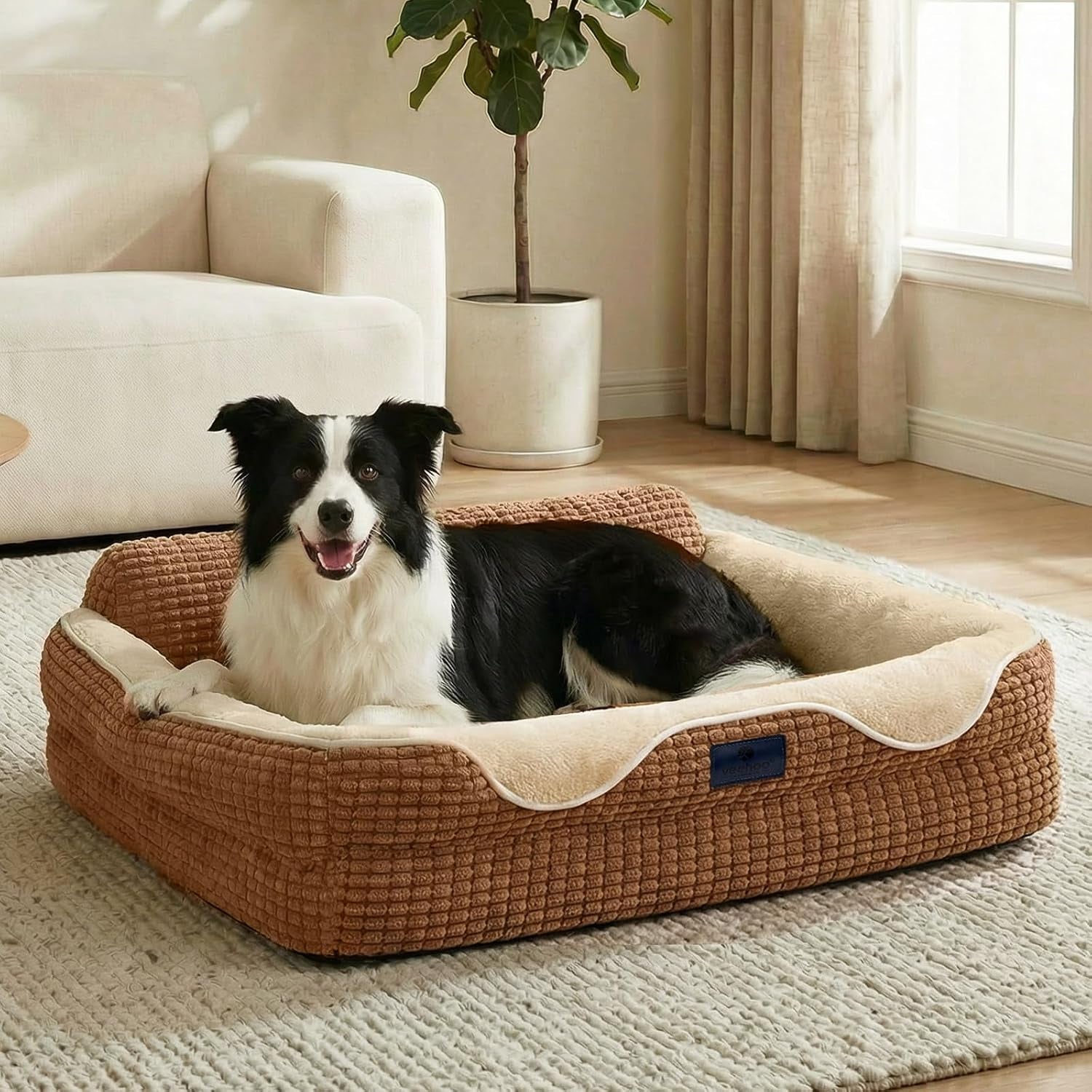 veehoo-square-dog-bed-medium-size-dog-orthopedic-dog-bed-couch-sofa-36-washable-medium-dog-bed-for-indoor-egg-crate-memory-foam-dog-bed-with-sides-removable-cover-high-back-non-slip-bottom
