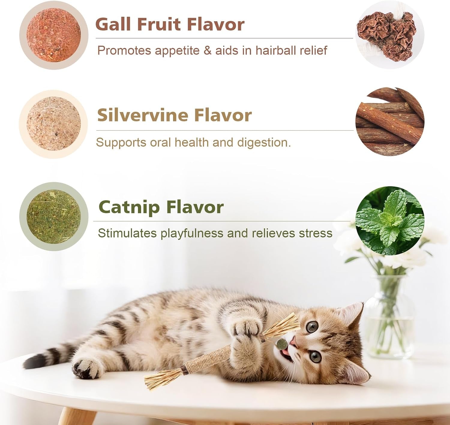 wousedo-7-pack-silvervine-sticks-cat-toy-with-catnip-matatabi-ball-natural-chew-toys-for-anxiety-relief-dental-care-teeth-cleaning-sticks-for-indoor-cats-kittens