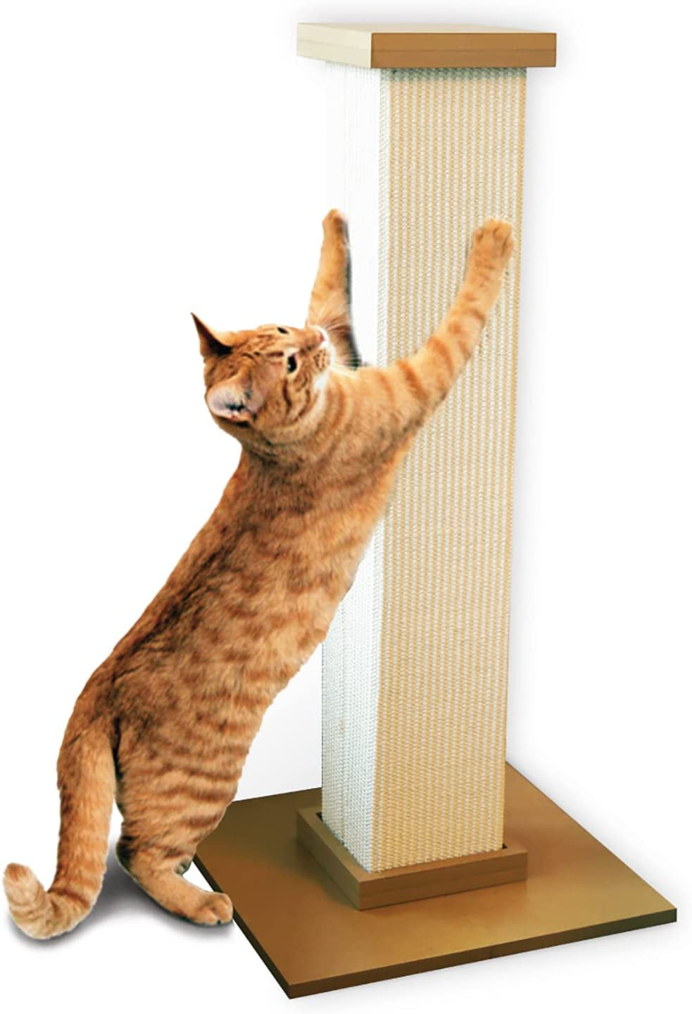 smartcat-pioneer-pet-ultimate-scratching-post-beige