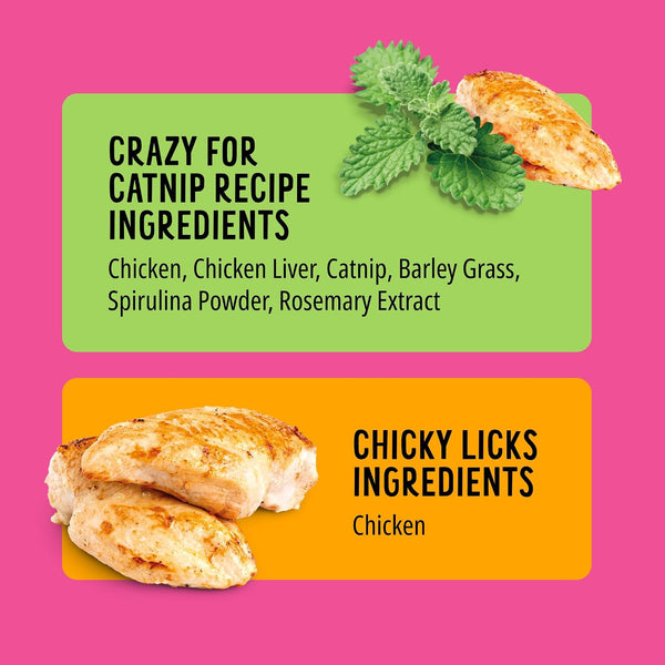 Bonkers Purrpops Freeze Dried Chicken & Catnip Flavor Lollipop Cat Treats, Healthy Single Ingredient Treats, Training Treats or Food Topper, for All Breeds and Ages, Value Pack (32 Pieces)4