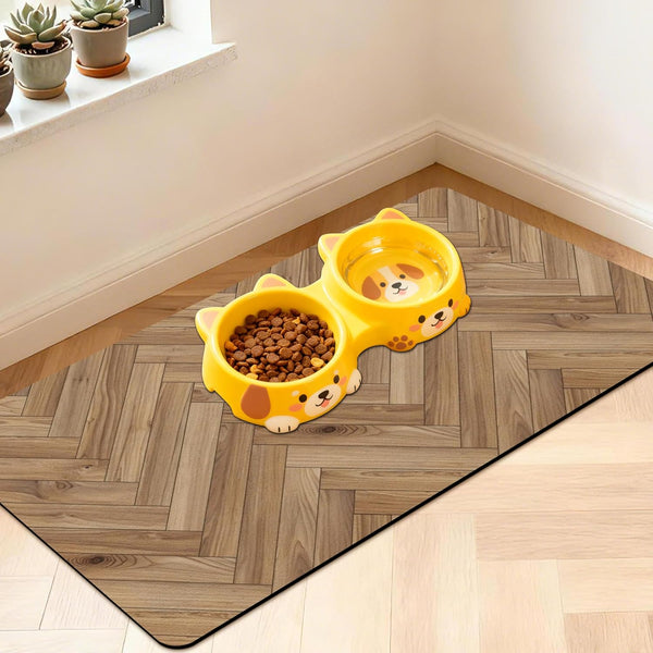 Pet Feeding Mat for Floors Cat Food Mat Waterproof Dog Food Mat and Water Absorbent Quick Dry Non Slip Mat for Cat Bowls43