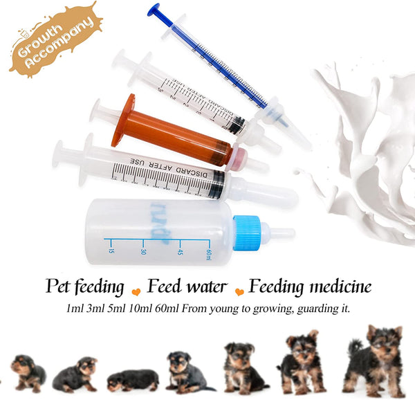Puppy Kitten Bottle for Nursing, Newborn Baby Dog Cat Rabbit Feeding Feeder2