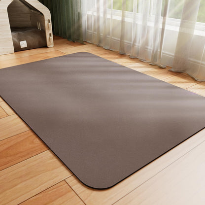 Hotlive Dog Food Mat - Absorbent Cat Mat for Food and Water, No Stains Pet Feeding Bowl Mat, Easy to Clean Pet Placemats, Quick Dry Dog Water Dispenser Mat for Messy Drinkers | Dark Grey 12"X 19"7