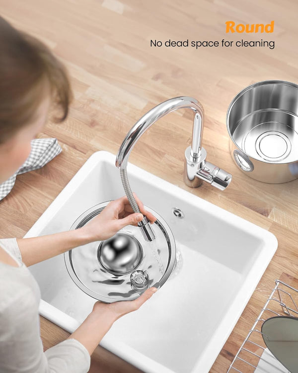 AONBOY Cat Water Fountain Stainless Steel, 108Oz/3.2L Cat Fountain, Pet Water Fountain with Water Level Window, Hemispherical Shape, Multi-Filter, Silent Pump, Water Tap, Provides Flowing Water7