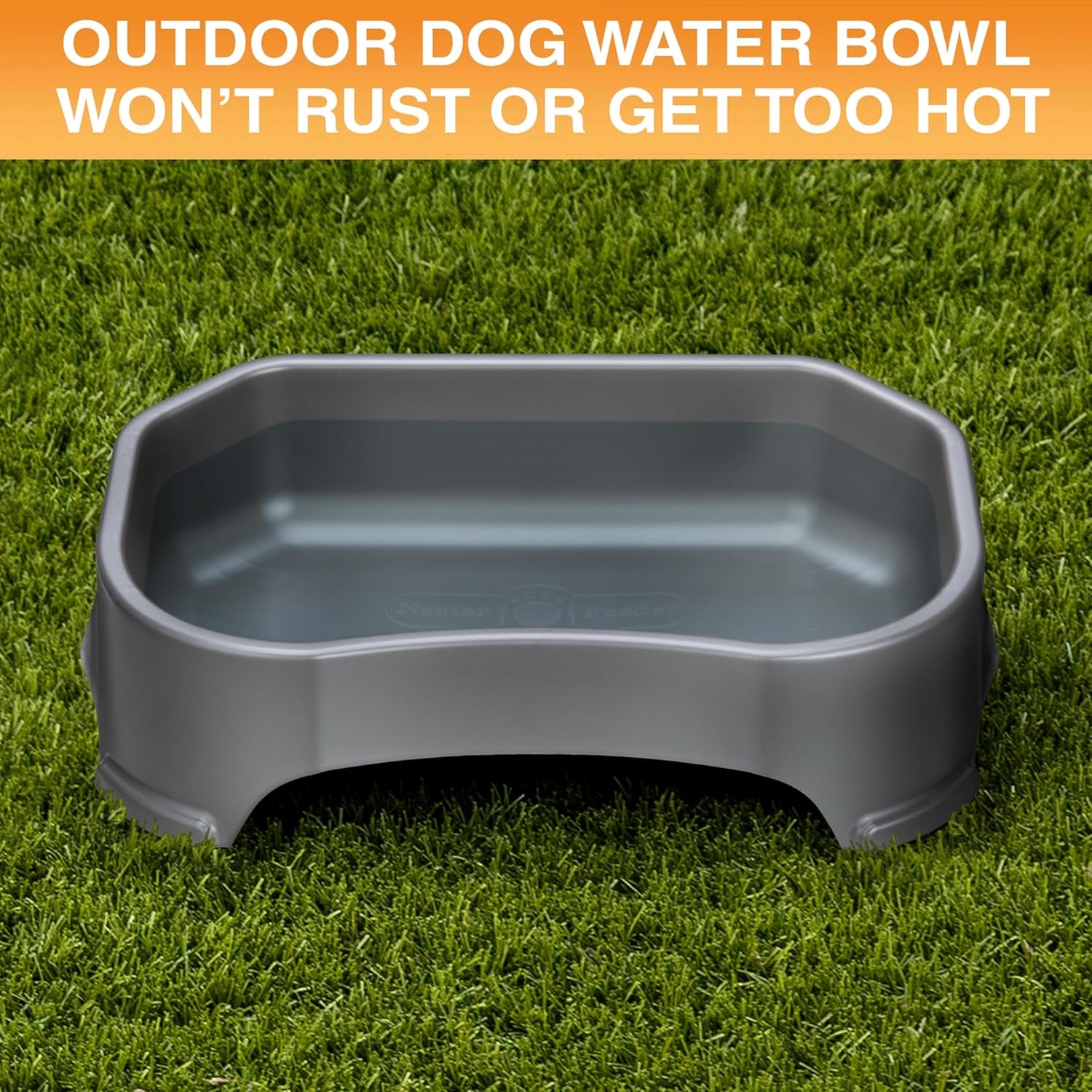 neater-pet-brands-extra-large-water-bowl-for-dogs-outdoor-dog-water-bowl-1-25-gallon-xl-capacity-big-trough-style-food-dish-for-indoors-or-outside-no-spill-large-dog-bowls-gunmetal-grey