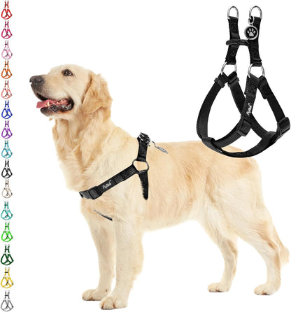 PUPTECK No Pull Dog Harness Soft Adjustable Basic Nylon Step in Puppy Vest Outdoor Walking with ID Tag10